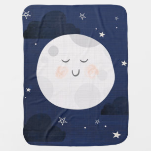Love You To The Moon and Back Fleece Baby Blanket
