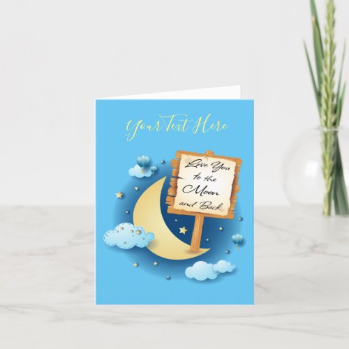 Love You to the Moon and Back Holiday Card