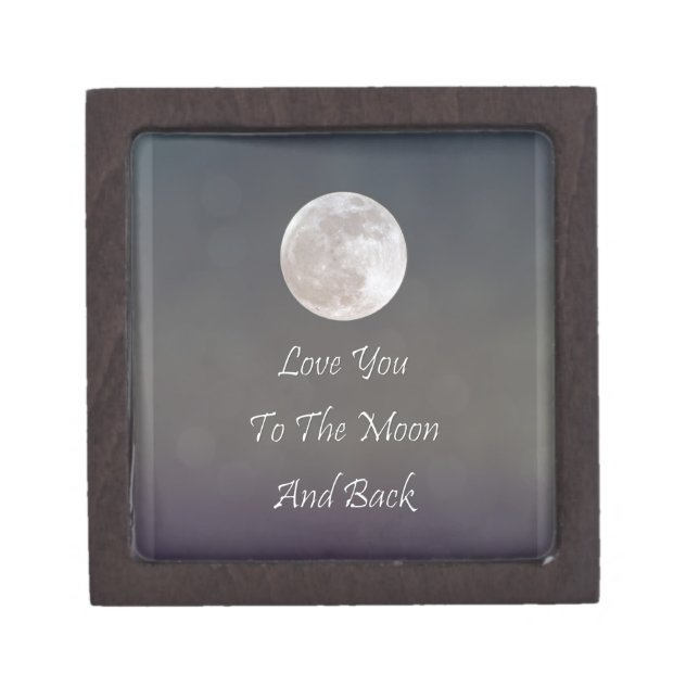 Love You To The Moon And Back Jewelry Box (Front)