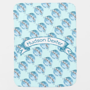 Love You to the Moon and Back Lil' Man Baby Boy Blanket