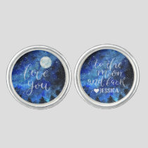 Love You to the Moon and Back | Personalized Cufflinks
