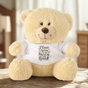 Love You To The Moon And Back Personalized Teddy Bear