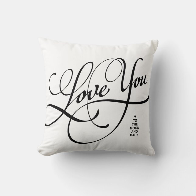 LOVE YOU TO THE MOON AND BACK | PILLOW (Front)