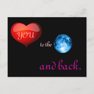 Love you to the moon and back Postcard