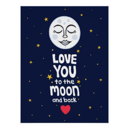 Love You to the Moon and Back Poster