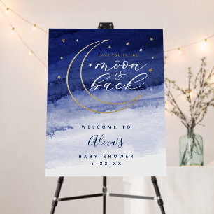 Love You to the Moon and Back Welcome Sign