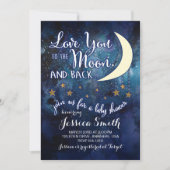 Love you to the Moon & Back Baby Shower Invitation (Front)
