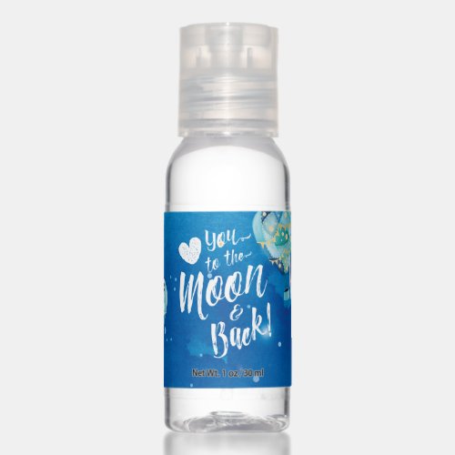 Love You To The Moon  Back Hot Air Balloon Hand Sanitizer