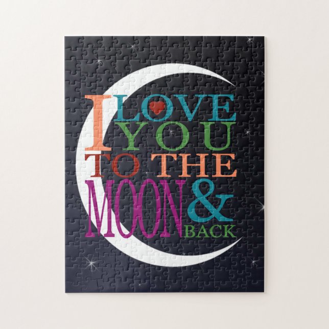Love You to the Moon & Back Jigsaw Puzzle (Vertical)