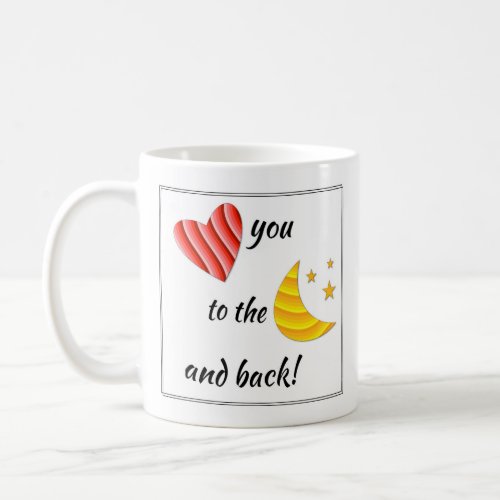 Love You to the Moon  Back Mug