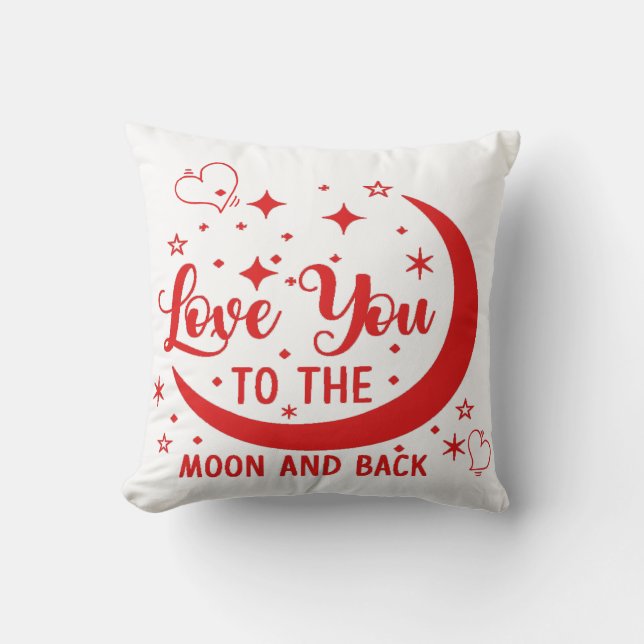 Love You to the Moon & Back Pillow (Front)