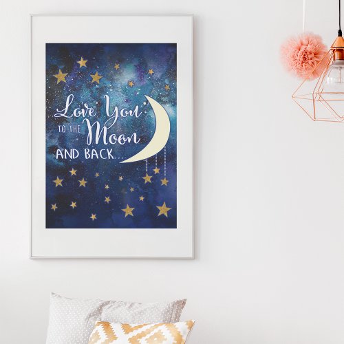 Love You to the Moon  Back Poster