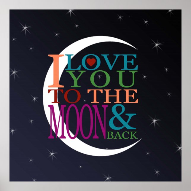 Love You to the Moon & Back Poster (Front)