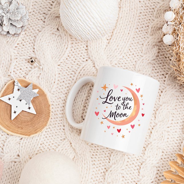 Love You to the Moon Crescent Mug (Creator Uploaded)