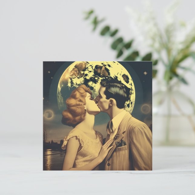 Love you to the moon, travel poster customizable (Standing Front)