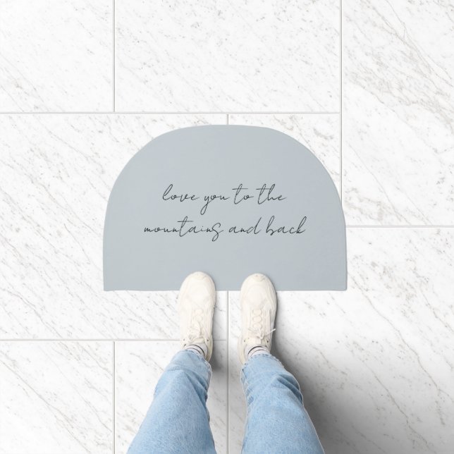 Love you to the Mountains Doormat (Indoor)