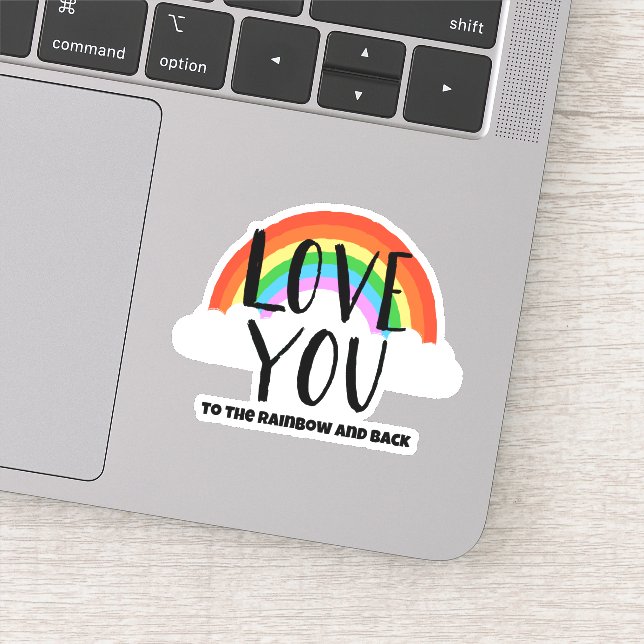 Love You to the Rainbow and Back Sticker (Detail)