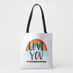 Love You to the Rainbow and Back Tote Bag