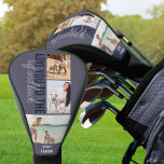 Love you to the Ruff and Back 3 Photo Slate Blue Golf Head Cover<br><div class="desc">Golf Putter Head Cover with 3 of your favorite photos. The design is lettered with Love you to the ruff and back - designed to be from your dog. You can further personalize with your name(s) or other custom text. The photo template is set up to display your pictures as...</div>