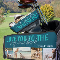 Love you to the Ruff and Back 4 Photo Teal Blue