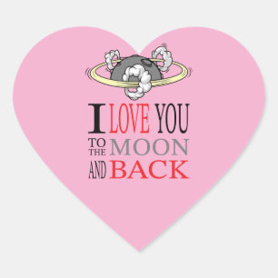 Love you to the... sticker
