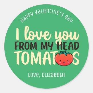 Love You Tomatoes Funny Pun Cute Valentine's Day