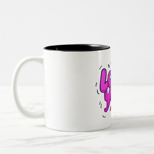 Love You  Two-Tone Coffee Mug (Left)
