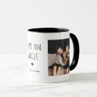 Love You Uncle | Two Photo Handwritten Text