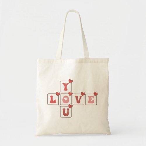 Love You Valentines Day Tote Bag