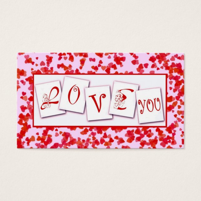 Love You Valentine's Gift Tag (Front)
