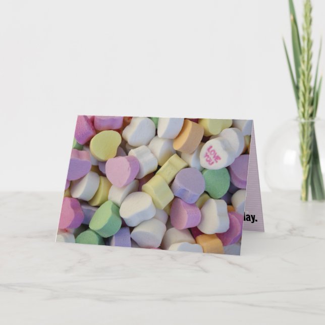 "love you" Valentine's Greeting Card (Front)