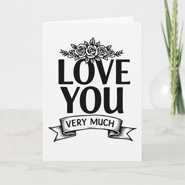 Love You Very Much Art Card (Front)