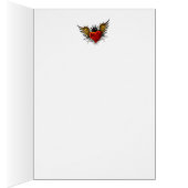 "Love You" Vintage Urban Tattoo Winged Heart (Inside (Right))