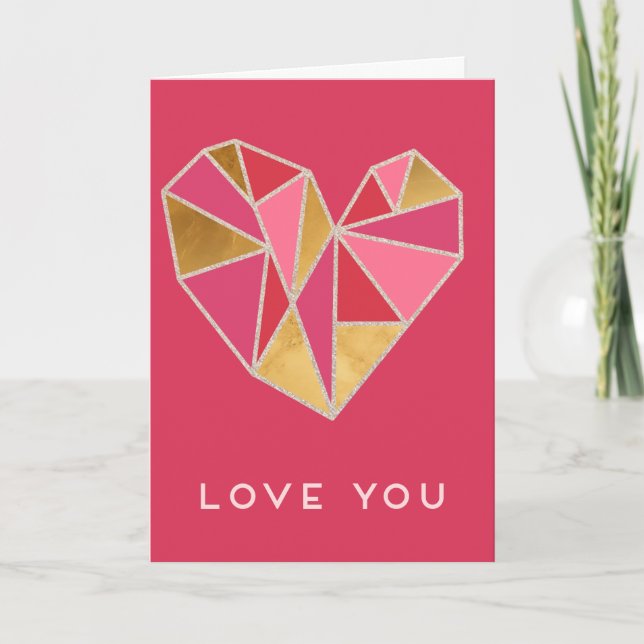Love you with every piece of my heart card (Front)