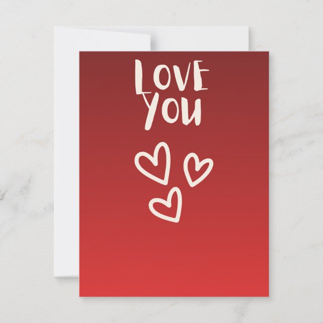 Love you with Hearts (Front)