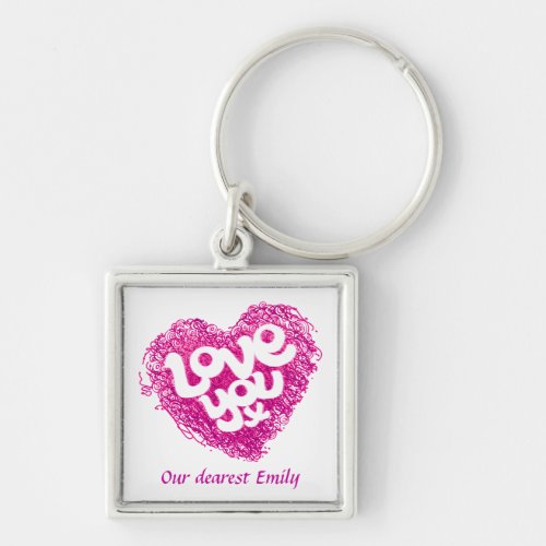 Love you x Emily keychain