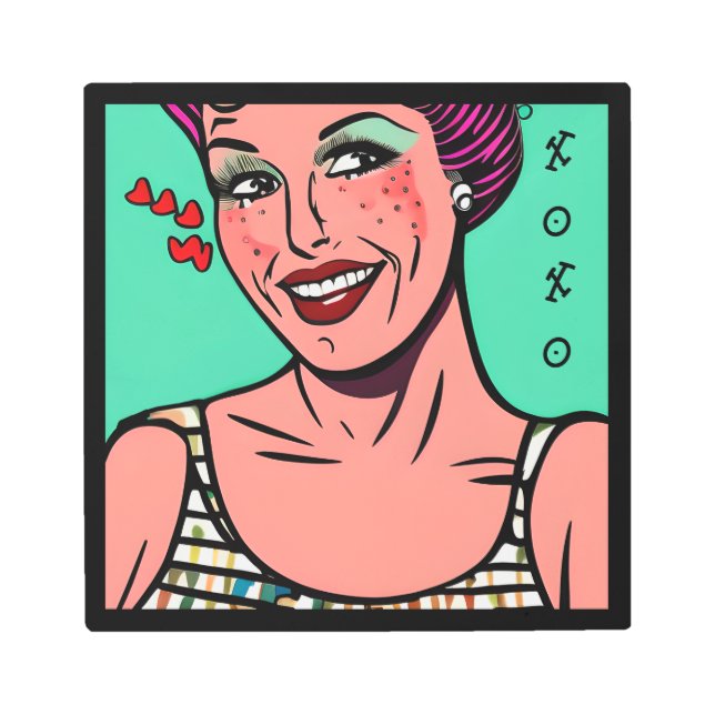 Love You xoxo Retro Pop Art (Front)