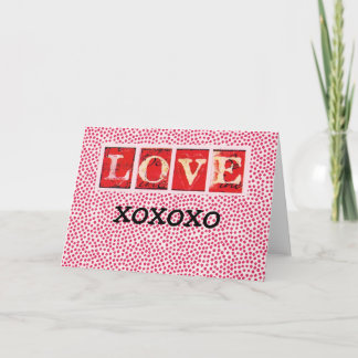LOVE YOU, xoxoxo Holiday Card