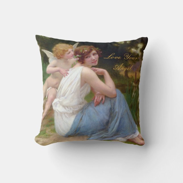 LOVE YOUR ANGEL THROW PILLOW (Front)