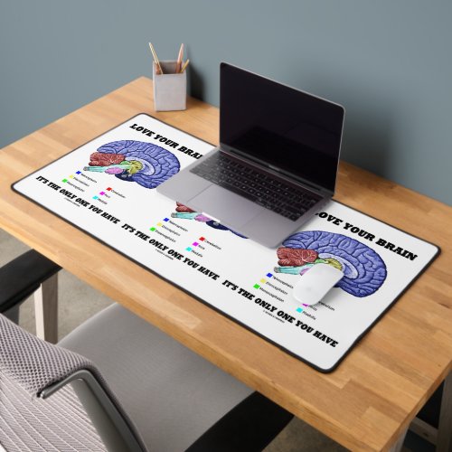 Love Your Brain Its The Only One You Have Advice Desk Mat