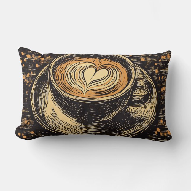Love Your Coffee Lumbar Pillow (Front)