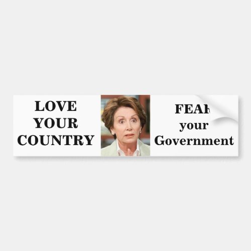 LOVE YOUR COUNTRY BUMPER STICKER