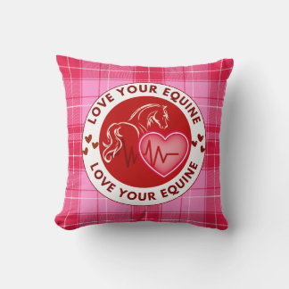 Love Your Equine Throw Pillow