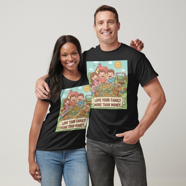 Love Your Family More Than Money T-Shirt (Unisex)