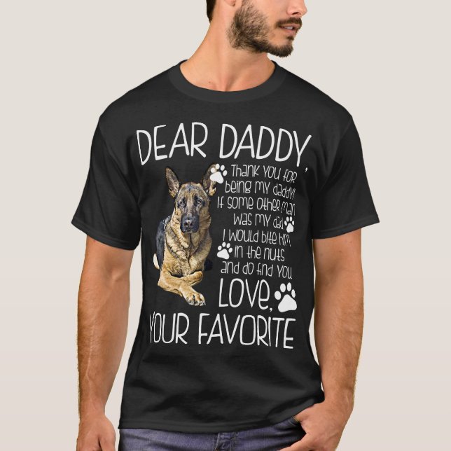 Love Your Favorite German Shepherd Dog Tshirt (Front)