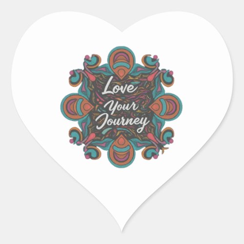 Love Your Journey Heart Sticker