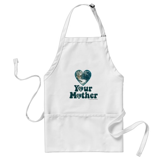 Love Your Mother Earth Adult Apron (Front)