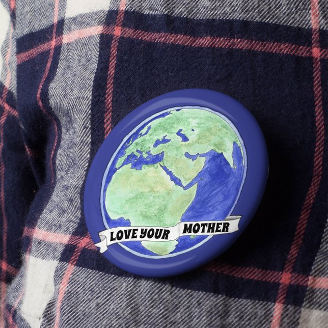 Love Your Mother Planet Earth Scroll Button (Creator Uploaded)
