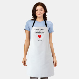 Love your neighbor apron