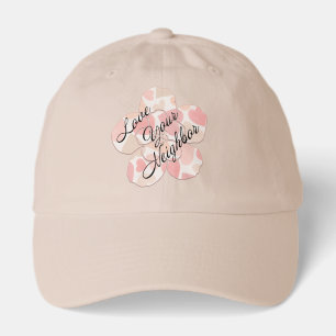 Love Your Neighbor Heart-Filled Flower Hat